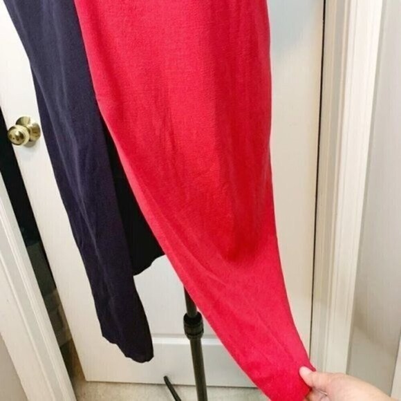 Misook Color Block Short Sleeve Sheath Dolman Casual Career Stretch Knit Dress - Picture 5 of 11